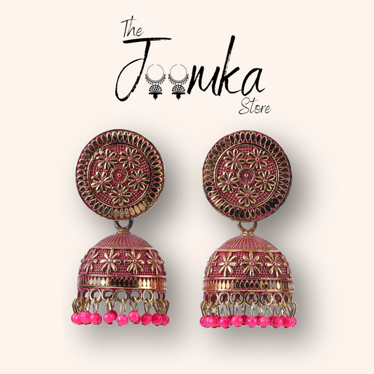 Bridal Joomka- Pink and Gold